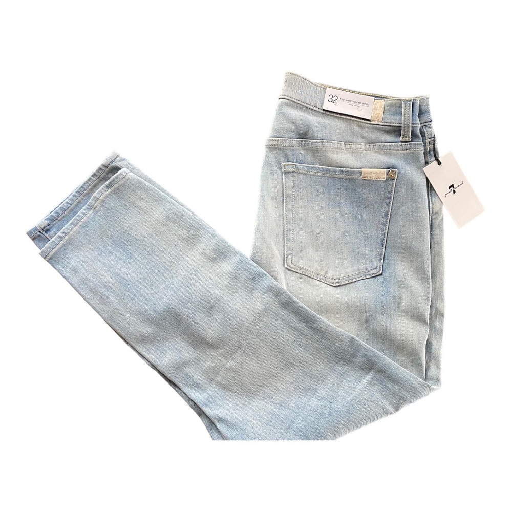 👖NWT 7 for all mankind high waist cropped skinny size 32